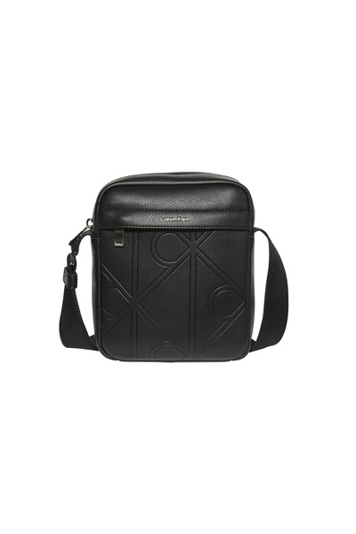 Calvin Klein Emblem Aop Emboss Black Men's Shoulder Bag