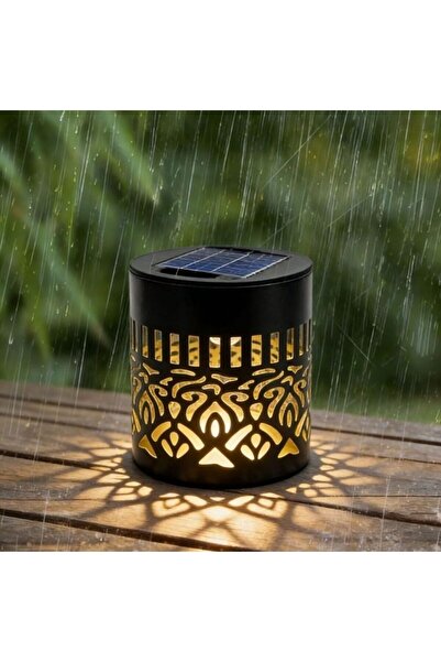 Vivendo Set 2 Lampi solare decorative de exterior, model Mandala, lumina alb ...