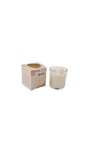 Plastona Κερί σε γυαλί 7Χ7.5εκ. ροζ χαλαζίας