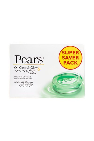 Pears Pers Soap Bar 125 Gr Special Offer X4 for Brighter Skin Free from Fat V2