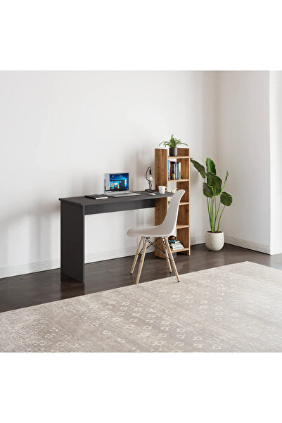 Vivendo Office table with side bookcase and 5 shelves, 120 cm