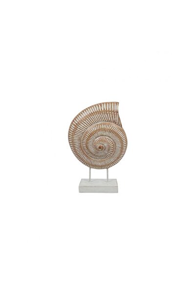 Plastona Κοχύλι σε ξύλινη βάση 31x10.5x47εκ.
