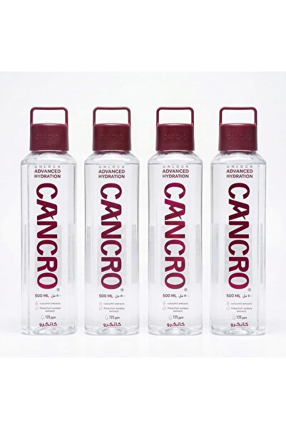 CANCRO Deuterium Depleted Drinking Water, 125 PPM, 500 ml, Pack of 4