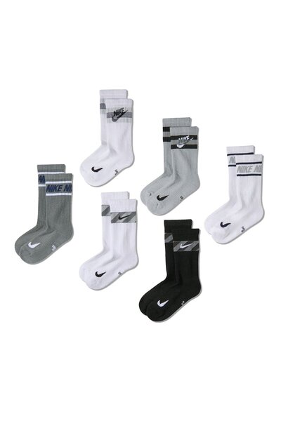 Nike Set de 6 perechi de șosete înalte JR, căptușite, pentru uz zilnic