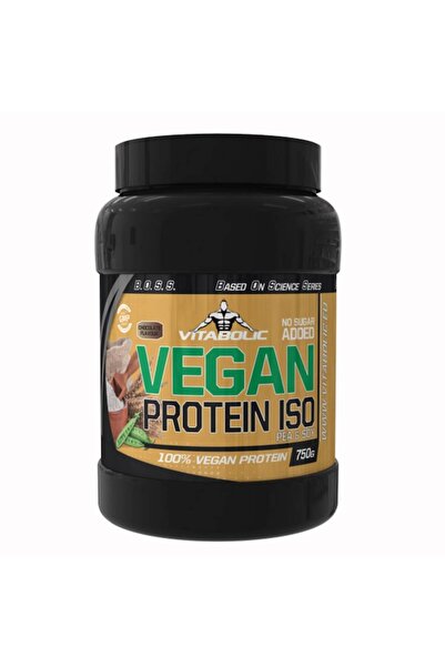 Vitabolic Proteine Vegane 750 g, aromă de biscuiți negri, formulă vegetală cu...