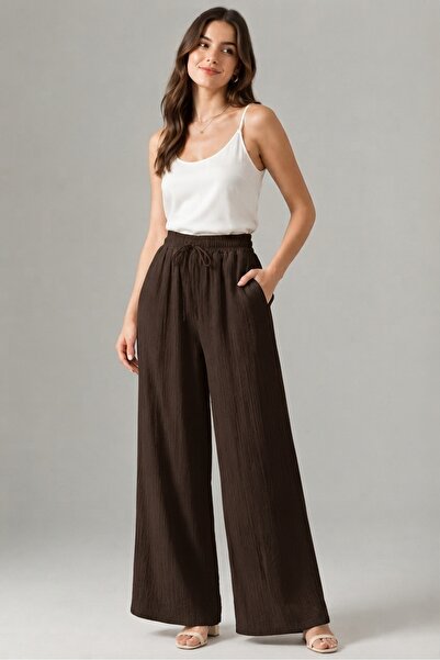 Banadamoda Women's High Waist Drawstring Strawberry Pants with Pockets