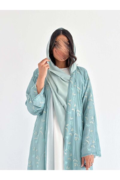 AYA Mwt2140 -Chiffon Abaya with Embroidery