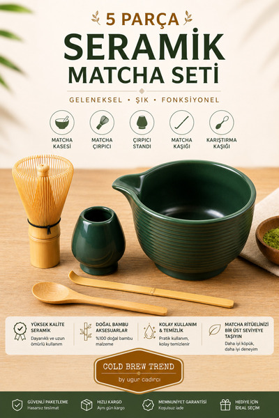 COLD BREW TREND by uğur cadırcı Matcha Set - 5 Piece Set