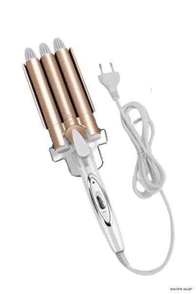 ZERO LAND Spt-Gld Hair Styler Wag Tongs with Triple Heat Settings (161027) Ce...
