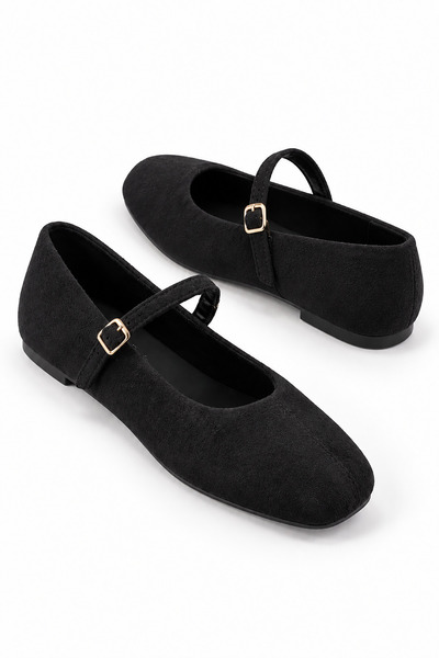 Moda Pie Deslar Front Stitched Hidden Heel Flat Shoes with Stiletto Heel and ...