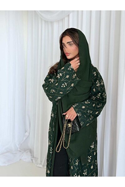 AYA MWT2142 - عباية شيفون مطرزة