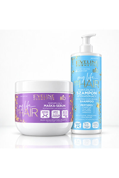 Eveline Cosmetics Set Eveline My Life My Hair: Șampon Hidratant 400 ml + Masc...