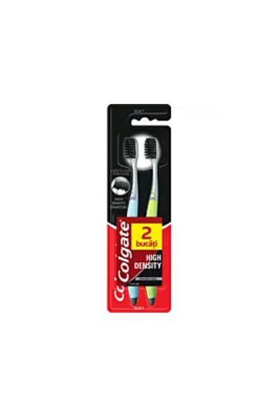 Colgate Periuță de dinți moale cu cărbune de înaltă densitate, 2 bucăți
