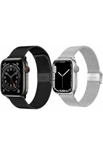 O Ozone Apple Watch 38mm 40mm 41mm 42mm | Stainless Steel Milanese Mesh Loop ...