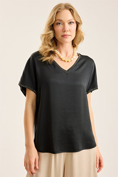 HomeStore Glitter Piping Blouse