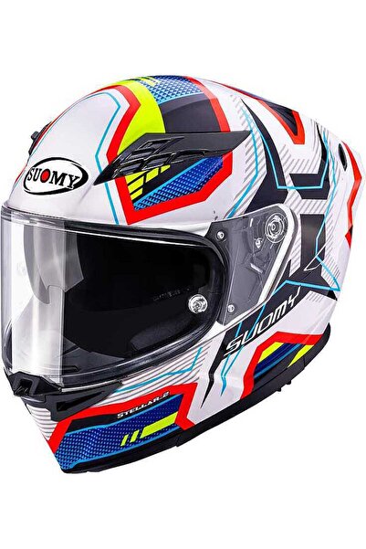 Suomy STELLAR 2 KASK BLACKSTAR BEYAZ MAVI