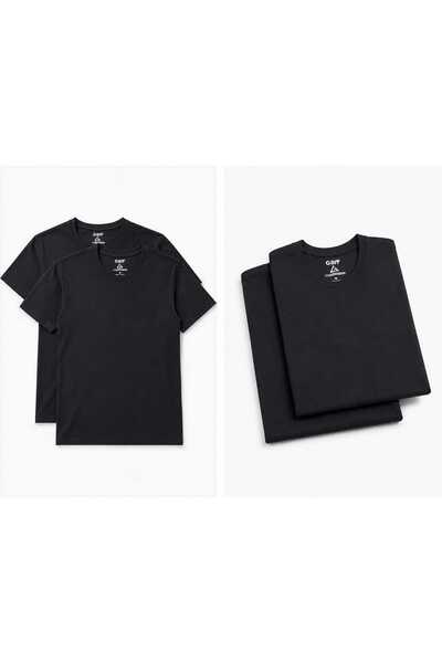 Unisex Basic tshirt 2'li