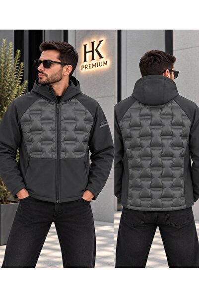 HK Premium Tekstil HK Premium Erkek Parmak Baskı Kapitone %100 Polyester Hibr...