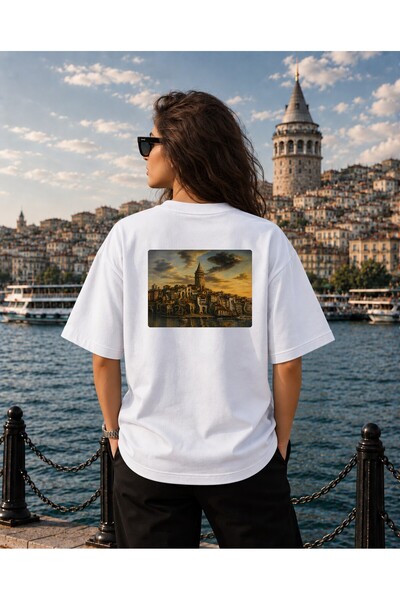 Salvador Dali - İstanbul Baskılı Oversize Tişört