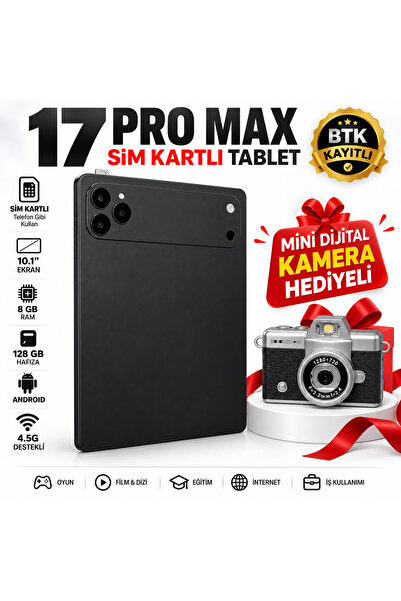 asfteknoloji 17 ProMax Sim Kartlı Mini Dijital Kamera Hediyeli-Klavye+Mous+Ka...