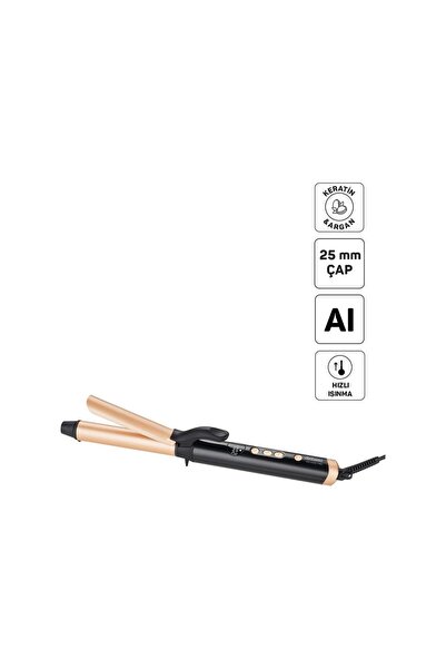 Arzum Ar5186 Volume Pro Saç Maşası 25 MM Siyah Siyah