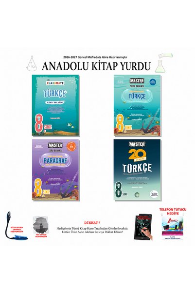 Okyanus Yayınları 2026-2027 8. Sınıf Okyanus Türkçe Classmate Master Paragraf...