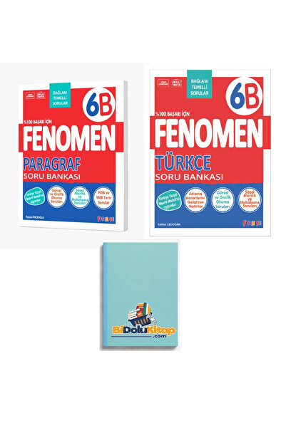 Fenomen Yayıncılık FENOMEN 6 PARAGRAF (B) - TÜRKÇE (B) SORU BANKASI (DEFTER H...