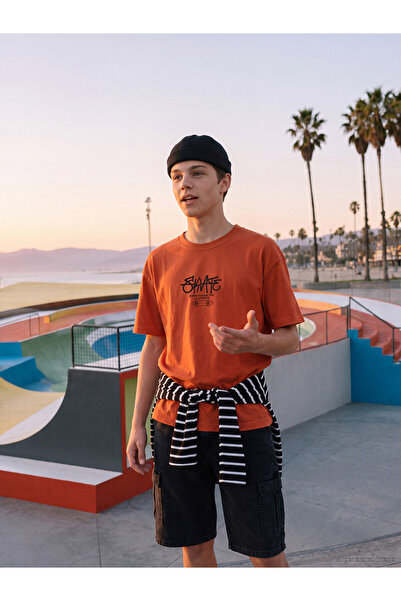 LC Waikiki Alita city boys' t-shirt with oval neck print - the alita city dif...