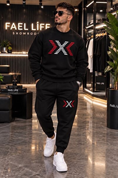 FAEL LİFE New Season Trend Unisex Sweatshirt and Trackpants Set with Arrow X ...