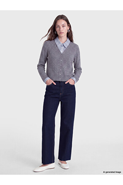 LC Waikiki High Waist Wideleg Women's Jean Trousers
