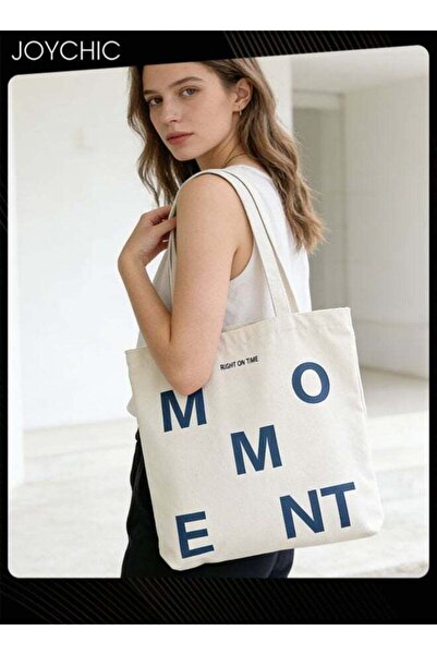 Joychic Korean Style Women's One-shoulder Canvas Bag with Zipper Portable Can...