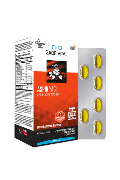 Zade Vital Aspir Yağı 600 mg 60 Kapsül