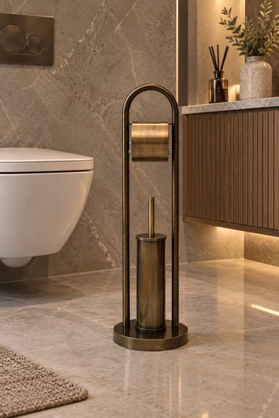 Ayaklı Wc Fırçalık Seti Eskitme