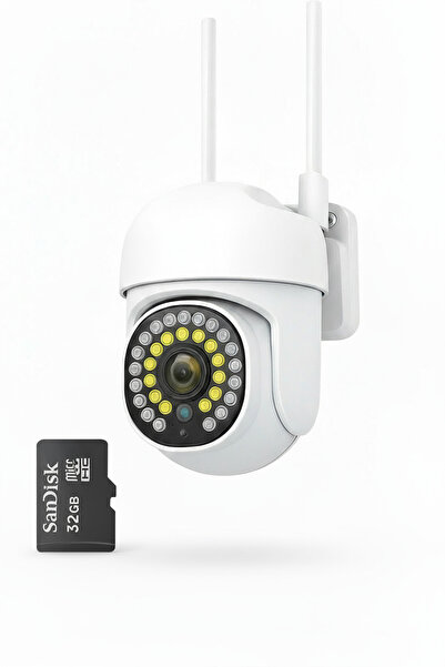 Cu Produse.ro Camera Wifi de Exterior + Card 32 GB, Vizualizare Live pe Telef...