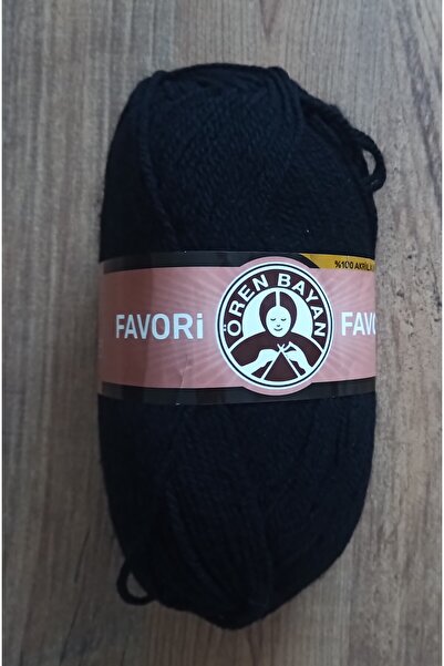 Ören Bayan Favorite Black Color Knitting Yarn