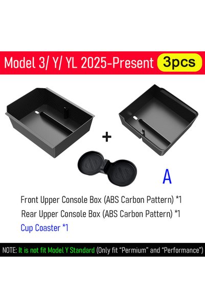 Choice 3pcs Box (Set A) Seat Rail Cover Protector For 2025 2026 Tesla Model 3...