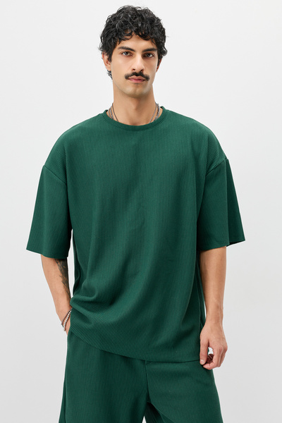 S13 Store Fitilli Oversize Tişört
