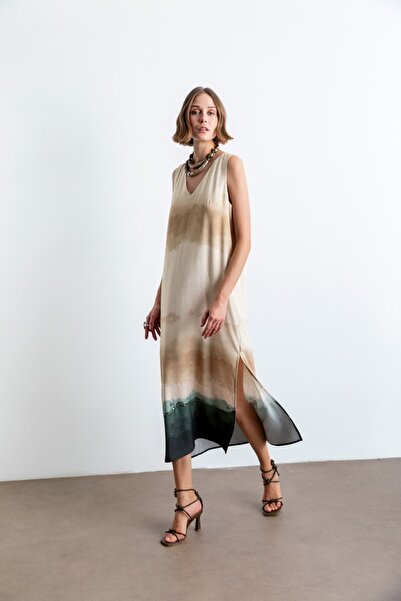KASHA 26Ye015 Degrade Pattern Dress