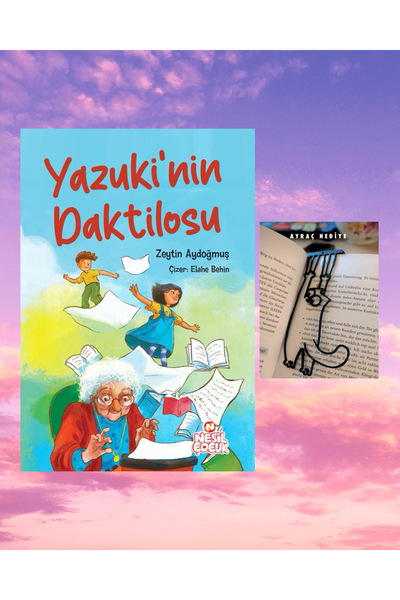 Nesil Çocuk Yayınları YAZUKİ'NİN DAKTİLOSU / هدية علامة كتاب على شكل قطة متحركة