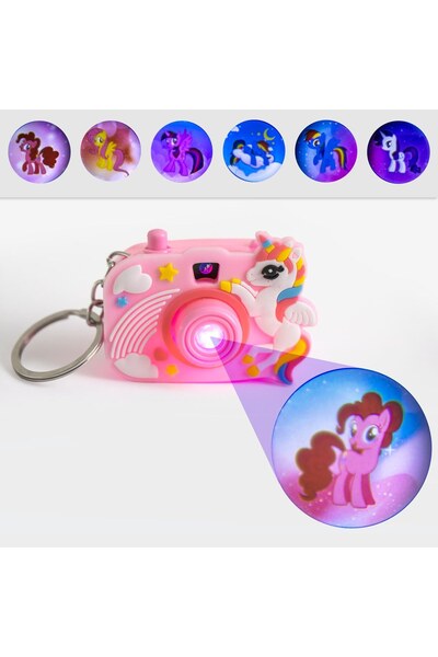 OEM Breloc Cameră Foto cu Lumină și 8 Diapozitive Unicorn 6x5cm