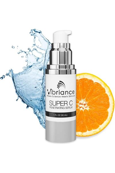 Vibriance Super C Serum for Mature Skin, Made in USA, All-In-One Formula Hydr...