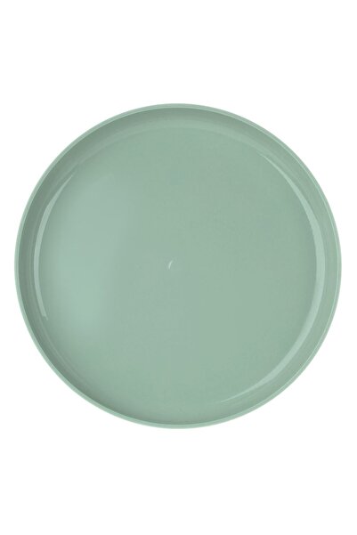 OEM Green Plastic Plate - Mint Green with Stripes Ø21.5cm