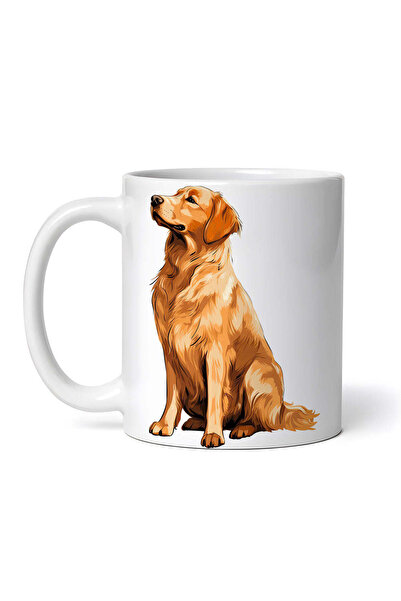 INOVATIX Personalized white mug, Golden Retriever dog, INOVATIX®. 330 ml