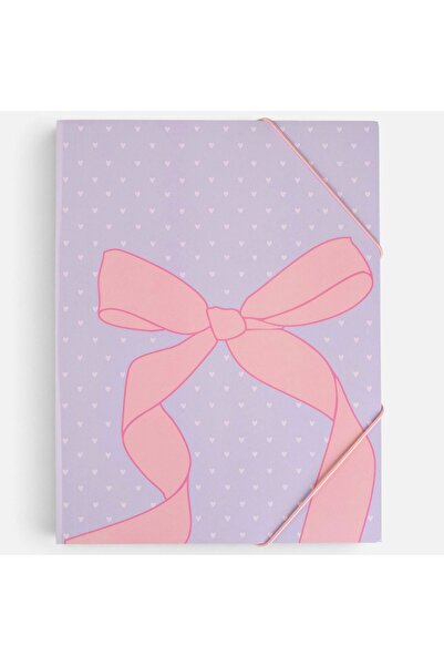 OEM Mapa Fancy din Carton cu Elastic Lila & Funda 24x32cm