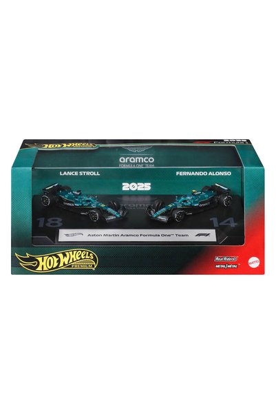HOT WHEELS مجموعة فورمولا 1 الممتازة مكونة من قطعتين بمقياس 1:64 JMM89 - فريق...