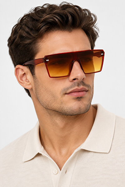 Generic Unisex City Fashion Sunglasses, UVA/UVB Protection, Gradient Brown Le...
