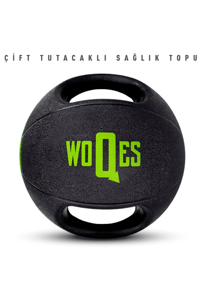 WOQES كرة سلام ذات مقبضين، كرة صحية، كرة ثقيلة الوزن 7 كجم
