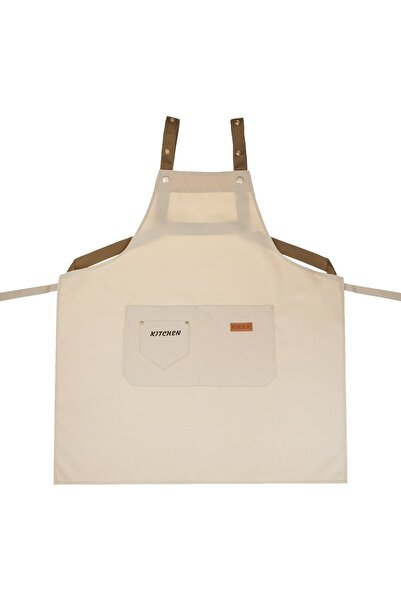 OEM Sort de Bucatarie Bej cu Buzunare "Kitchen Chef" 55x75cm