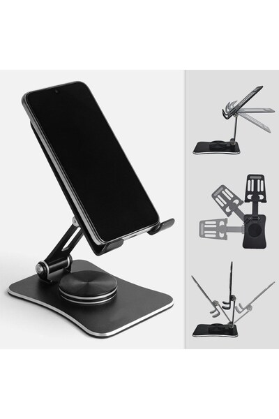 OEM Metal Rotating Phone Holder with Adjustable Height