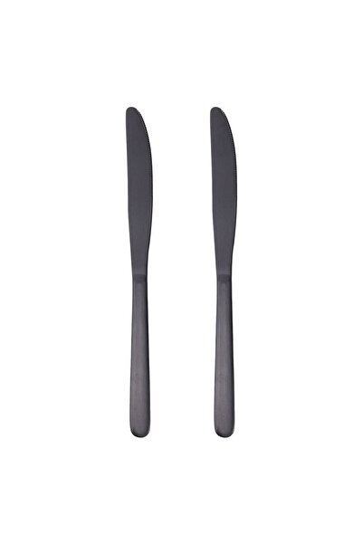 OEM Black Stainless Steel Table Knives 23cm - 2pcs
